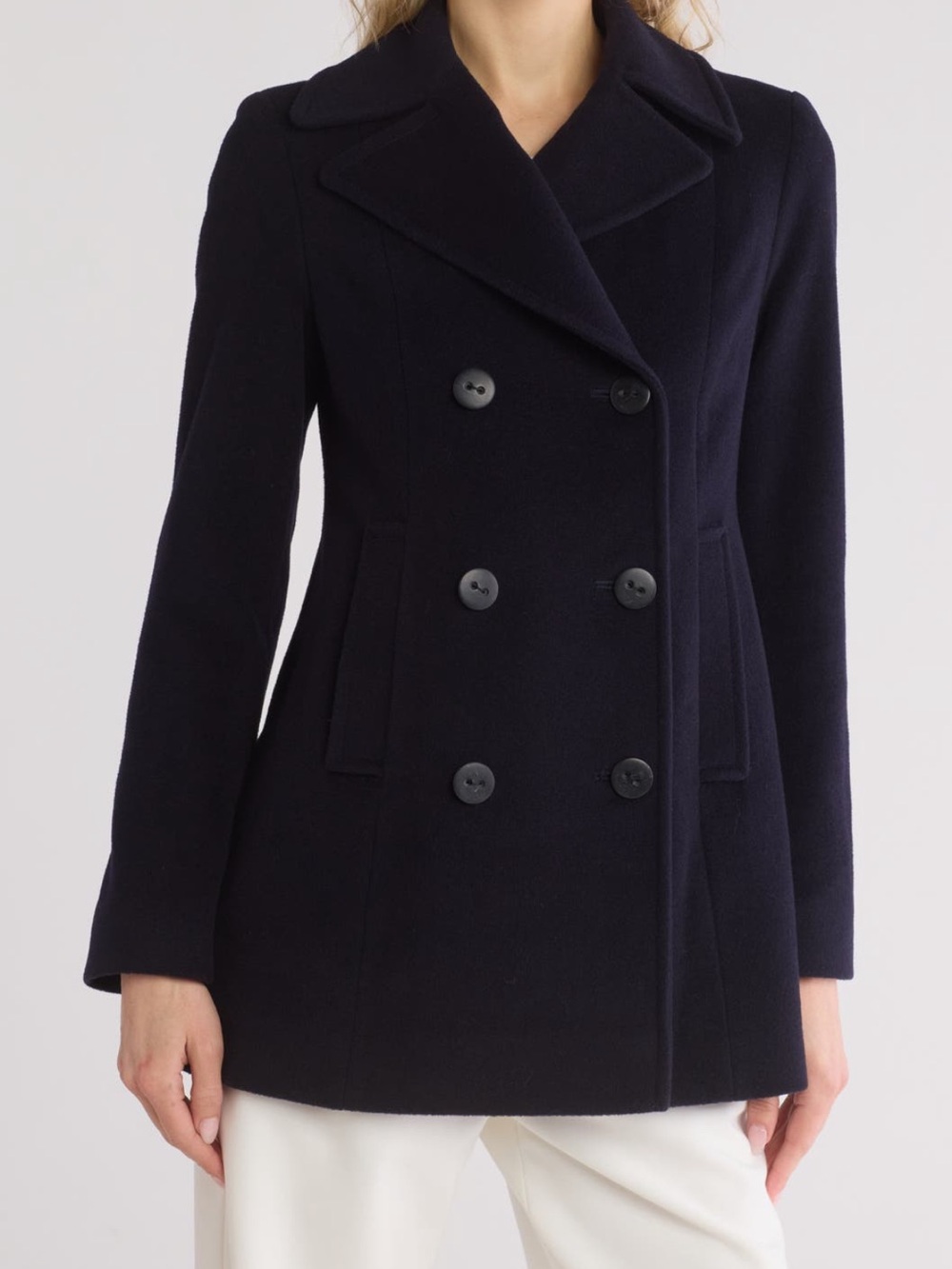 Fleurette Navy Peacoat. Size 12. NWT.